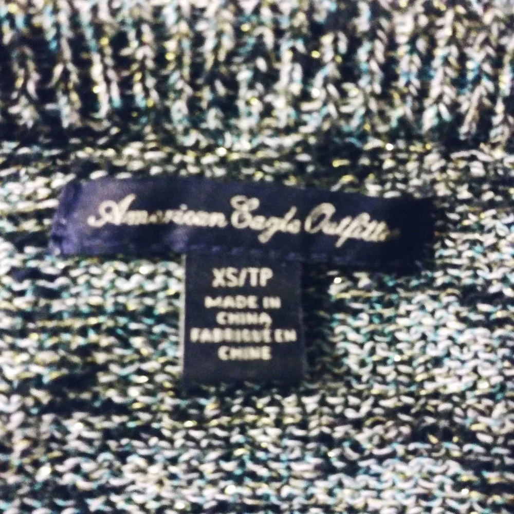 American Eagles Outfitters Crewneck Pullover Blue Sweater Women's Size X…
